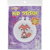 Janlynn Kid Stitch Penguin Counted Cross Stitch Kit - 3-Inch Round, 11-Count Aida For Beginners - View #11