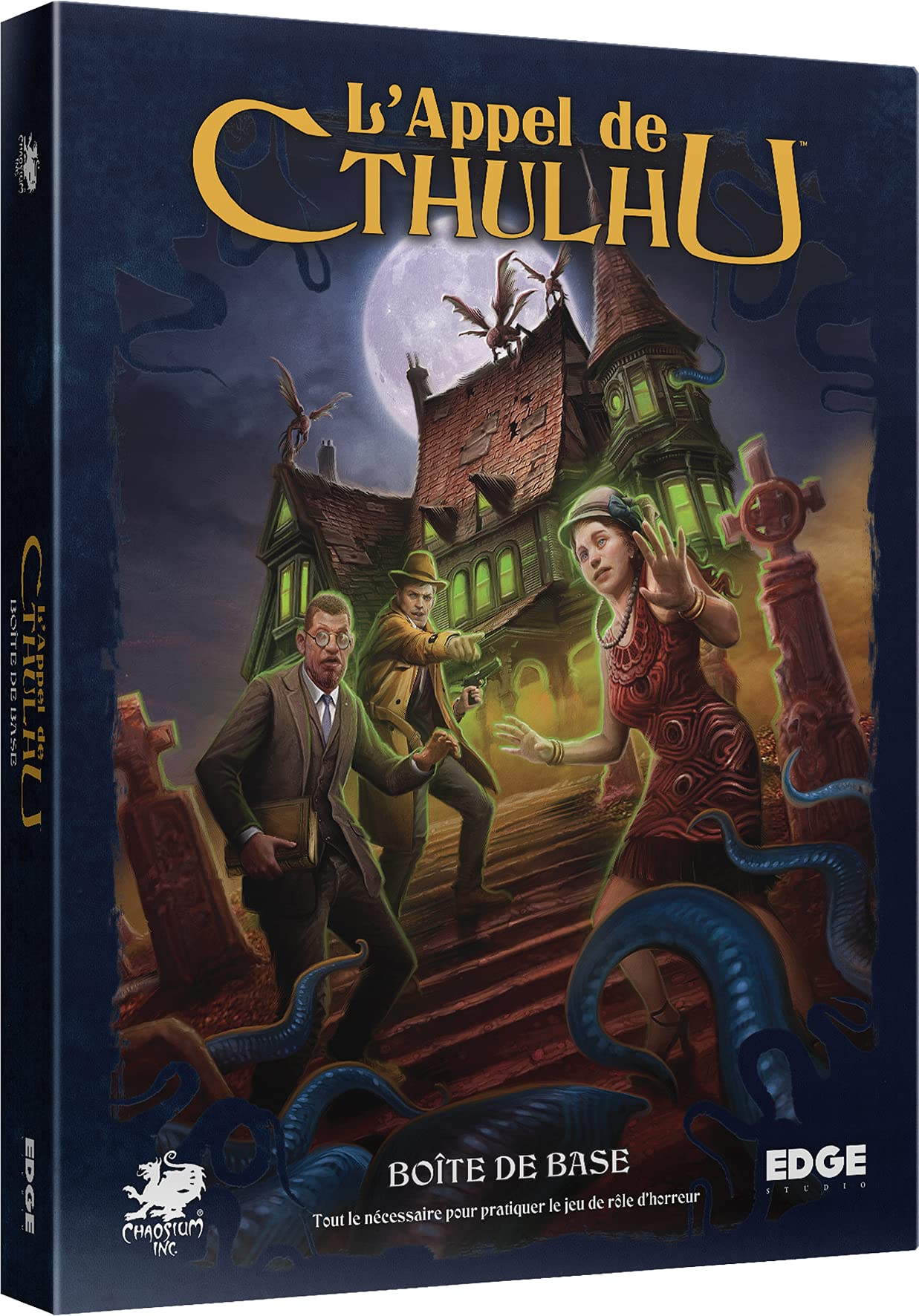 Asmodee - Edge Entertainment - The Call of Cthulhu - Epic Role Game for Adults and Children from 14 Years Old - Inspired by Lovecraft Universe - From One Player - French Version