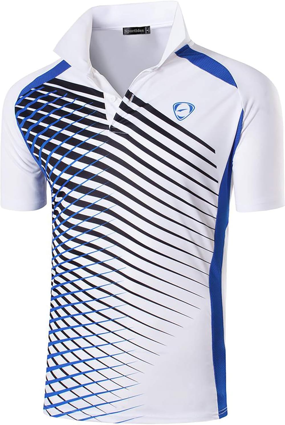 ZITY Men's Polo Shirt Cool Quick-Dry Sweat-Wicking Color Block Short Sleeve Sports Golf Tennis T-Shirt: Clothing