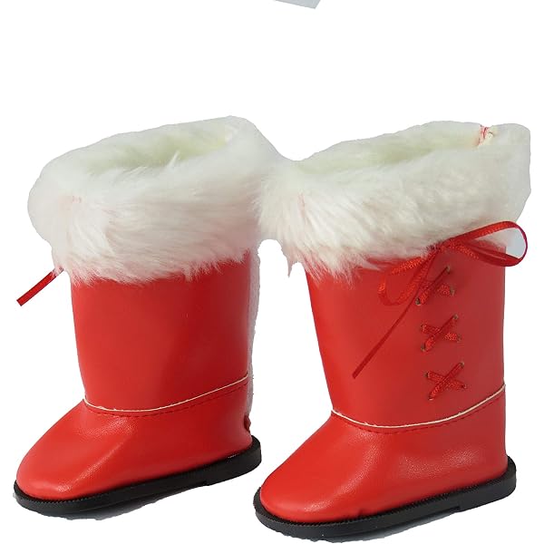 American Fashion World Red Snow Boots 