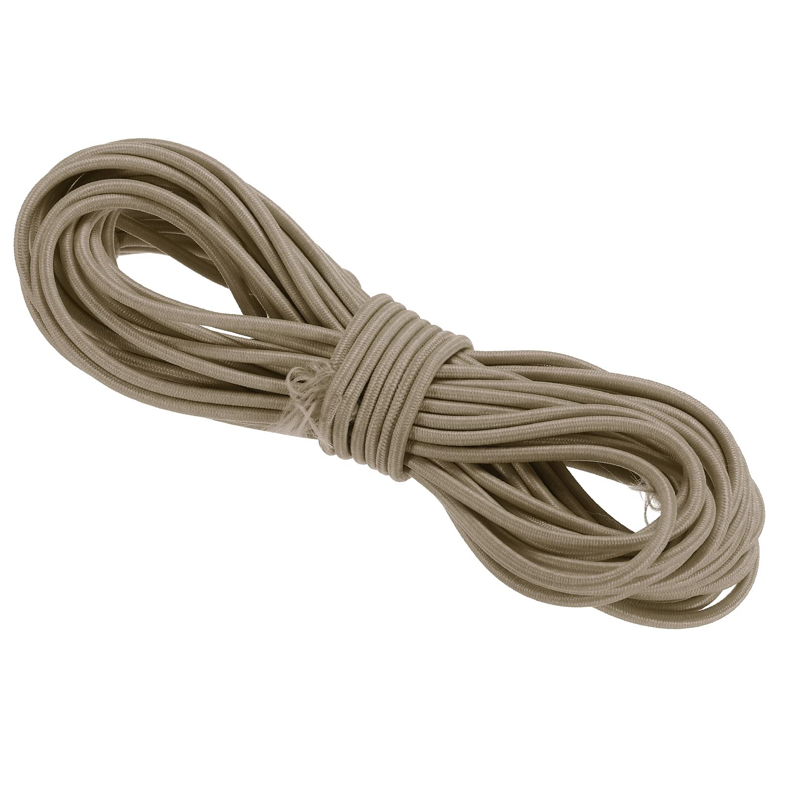 PATIKIL Bungee Cord Elastic Cord Heavy Stretch String Rope 3mm 11 Yards(10m) Khaki for Crafting DIY Sewing Hook Straps Camping Tie Down Strap