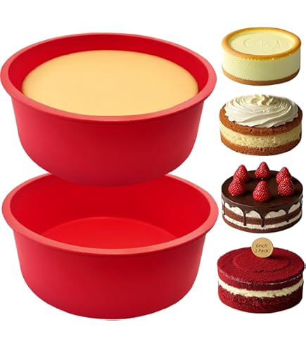 Amazon.com: Wilton Mini Round Cake Pans, STD, SilverWilton