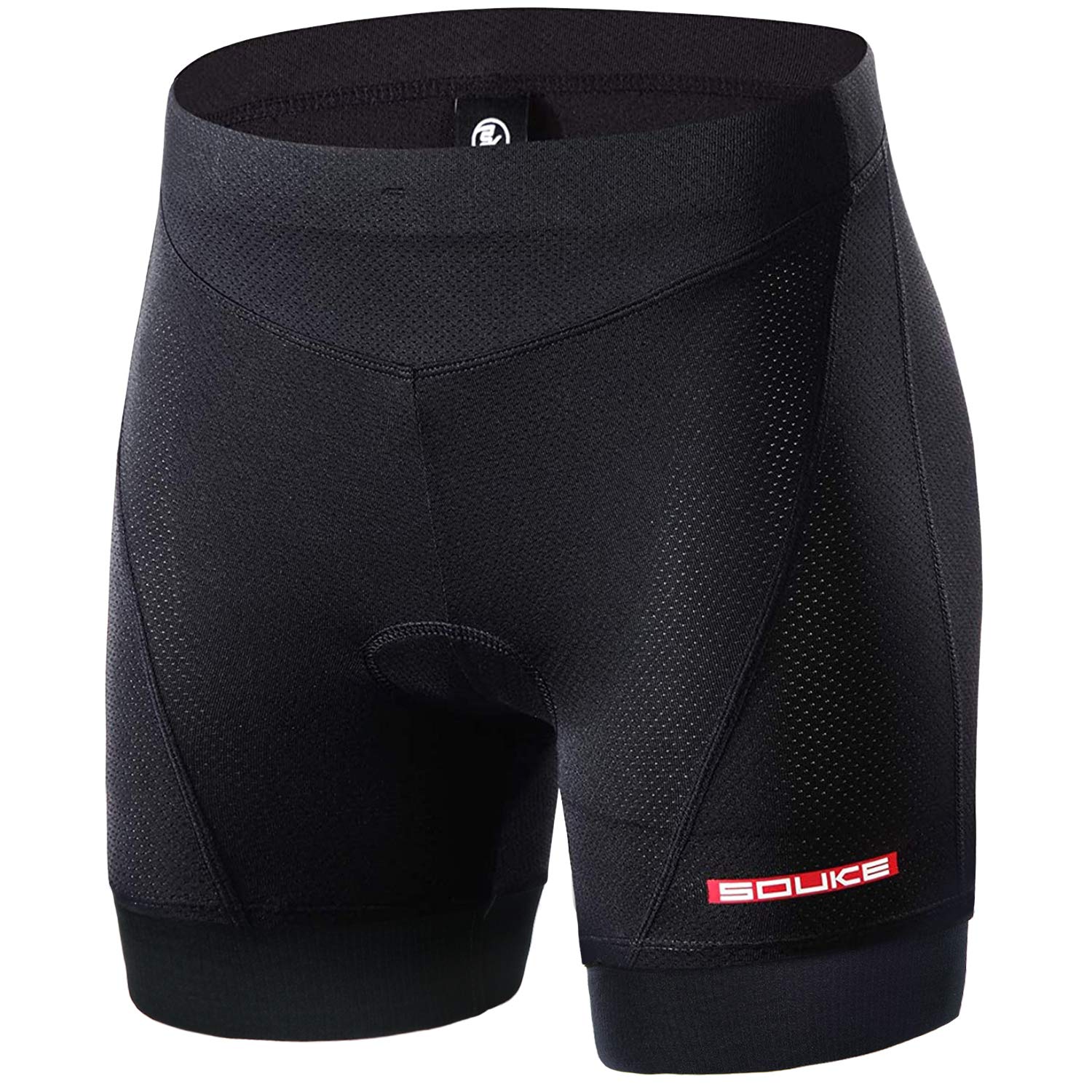 Souke Sports Cycling Shorts Women's 3D Padded Breathable Bicycle Underwear Short,Black