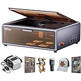 CREALITY FALCON A1 10W Laser Engraver, 80W Enclosed Laser Cutter and Engraver Machine with Air Assist, Smart Camera Positioning, 600mm/s Speed, Smart Material Recognition, Ideal for Wood &amp; Metal