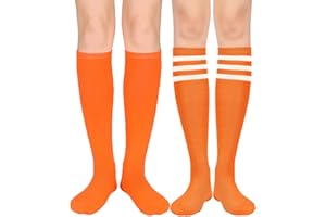 Century Star Womens Knee High Socks Athletic Socks Tube Outdoor Sport Socks with Triple Stripes