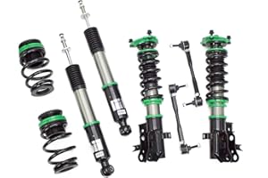 Rev9 R9-HS2-012_1 Hyper-Street II Coilover Suspension Lowering Kit, Mono-Tube Shock w/ 32 Click Rebound Setting, Full Length Adjustable, compatible with Honda Civic Si (FG/FB) 2014-15
