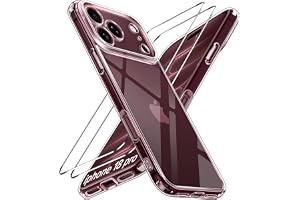 ivoler 3-in-1 Clear Case for iPhone 18 Pro 6.9'' 2026, Phone Case Clear
