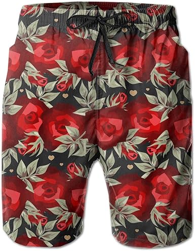 flower swim trunks