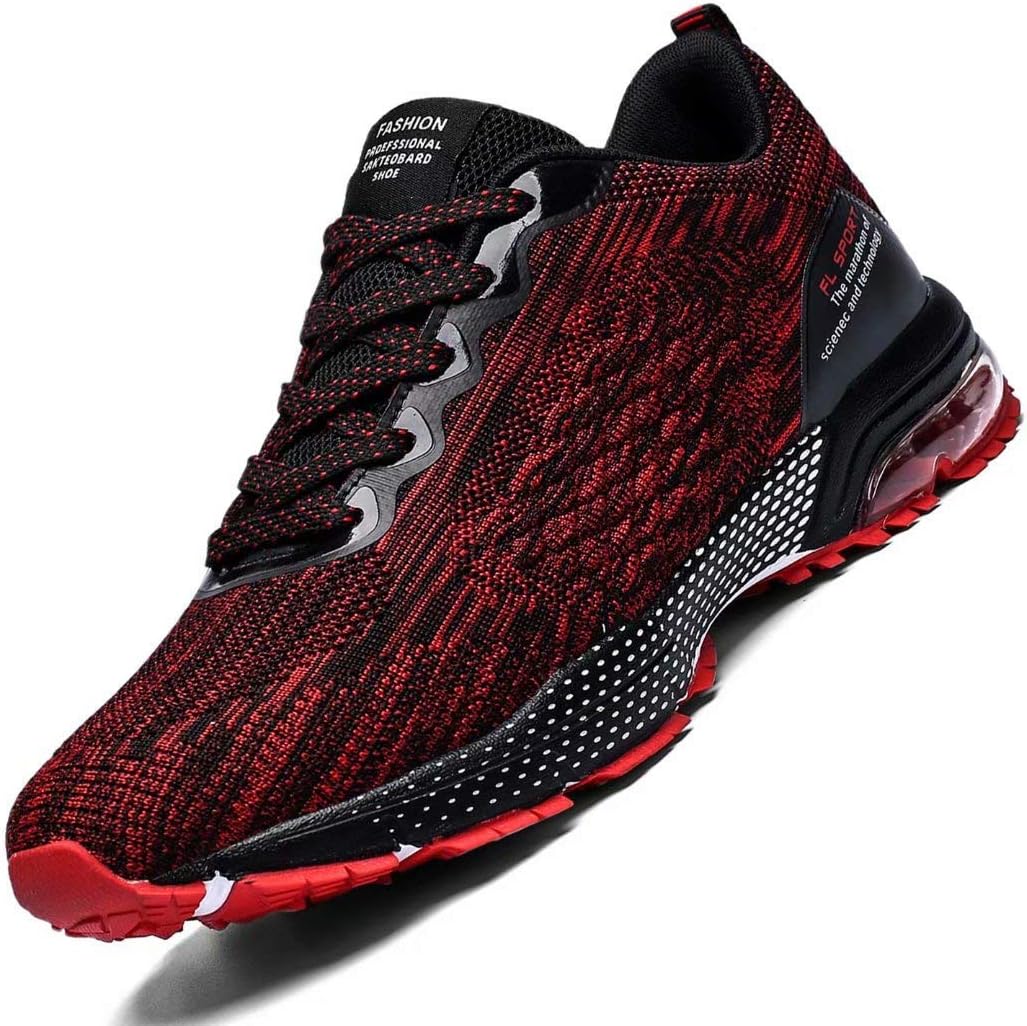 Mens Running Shoes Trail Sneakers Air Cushion Non Slip Tennis Sports Casual Walking Athletic for Basketball