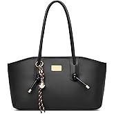 JANSBEN Shoulder Bag for Women with Pendant Lightweight Vegan Leather Hobo Bag with Adjustable Strap Handbag