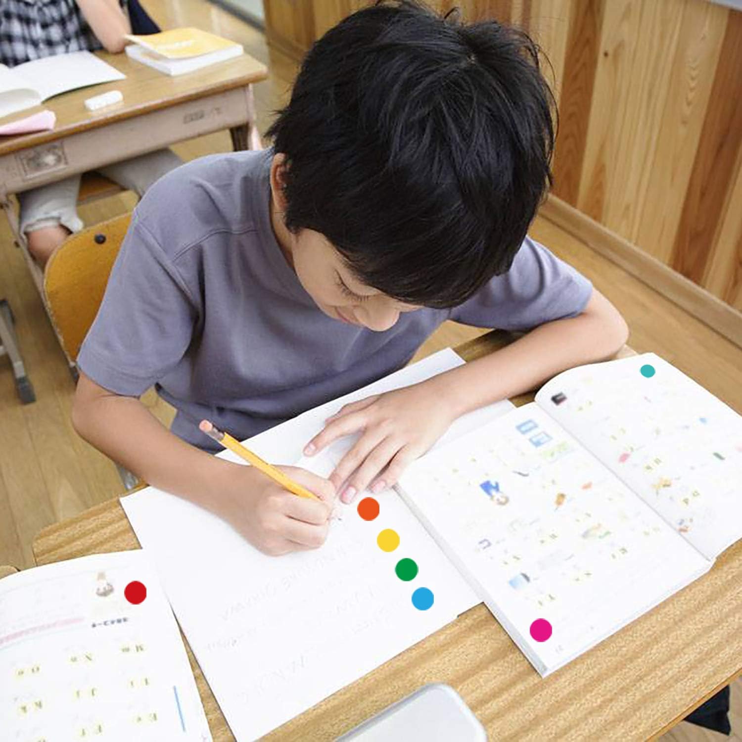 PARLAIM 2800 PCS 3/4 Inch Round Color Dots Colored Labels Stickers, Color Coded Stickers Color-Coding Labels Label Circle Stickers for Classroom, Office : Office Products