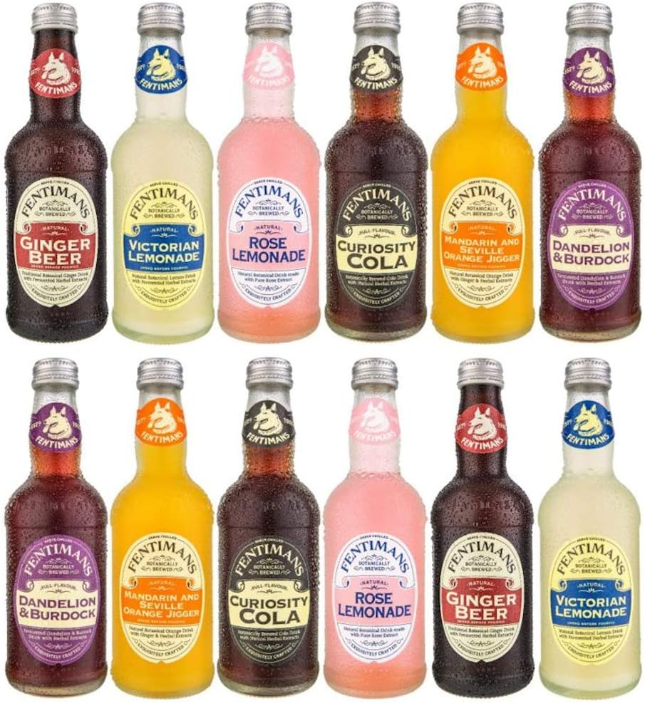 Fentimans Fizzy Drinks Mixed Selection Pack (12 x 275ml Bottles
