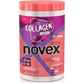 NOVEX Value Size Deep Conditioning Hair Masks infused with Natural Ingredients Collagen Infusion Hair Mask for Stronger Thicker and Shinier Hair (1kg/35oz)