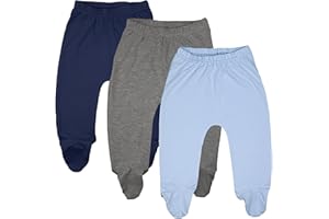 123 Bear Baby Soft Cotton Spandex Pants with Feet