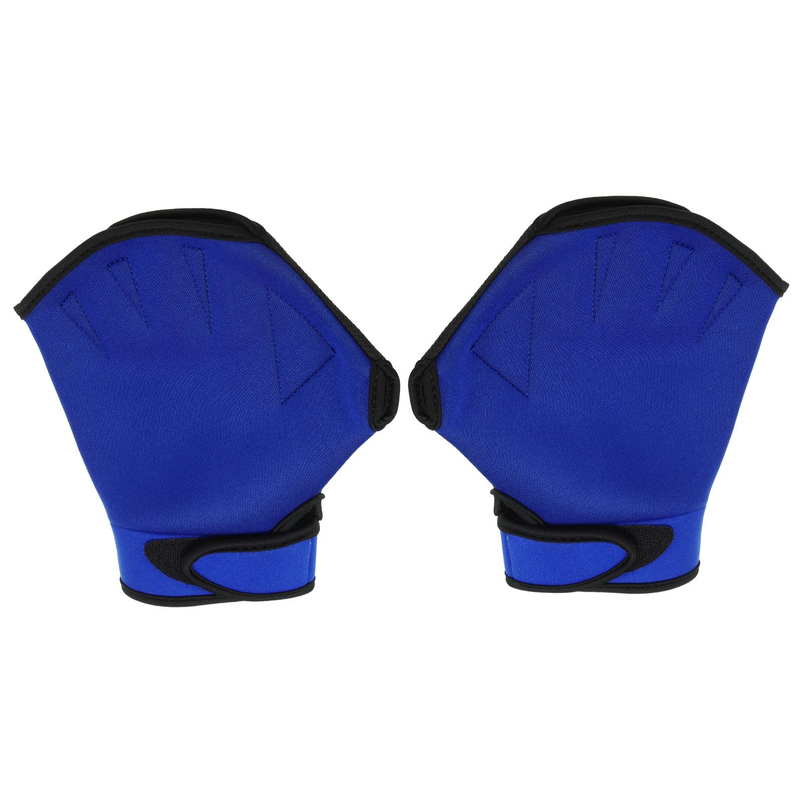 PATIKIL Webbed Swim Gloves, Unisex Swimming Resistance Gloves Water Resistance Training Accessory for Swimming and Diving, M, Blue