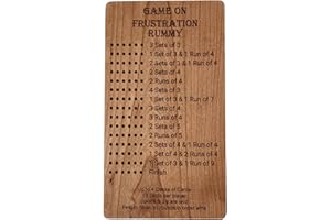 Frustration Rummy Wooden Board Game - Personalized - Handmade in Canada