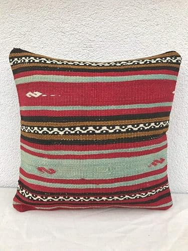 Amazon Com Antique Kilim Pillow Cover Striped Turkish Kilim