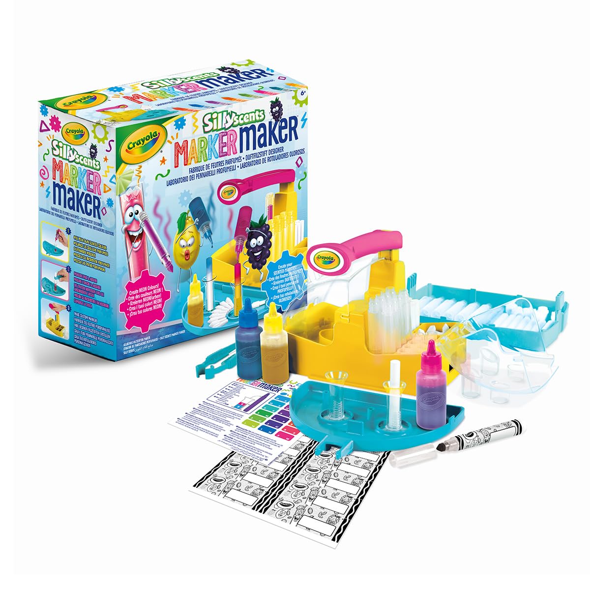 CRAYOLA Marker Maker, Felt-tip Pen Laboratory, Create Your Own Markers and Colors, Creative Activity and Gift for Children, Ages 6+ (Scented)