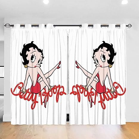 Amazon Co Jp Betty Boop ベティーブープ 1 る オシャレ シンプルカーテン 遮光カーテンリビングルーム 寝室装飾防寒 断熱カーテンカーテン昼夜目隠プライバシー保護ご自宅をより美しく飾り ホーム キッチン