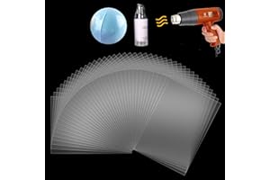 CANWUPON Shrink Wrap Bags,200 Pcs 6x6 Inches Clear PVC Heat Seal Bags for Soap Sleeve Packaging, Bath Bomb,Shoes,Jars,Gift,Tumbler,Heat Sublimation Film for Homemade DIY Projects