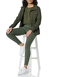 Amazon Essentials Women's Mid-Rise Stretch Pull-On