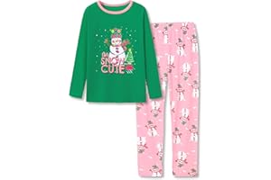 Topgal Little & Big Girls Long Sleeves & Pants Tie Dye Tropical Flowers Leaves Pajamas Kids PJ Set Sleepwear Size 6-18
