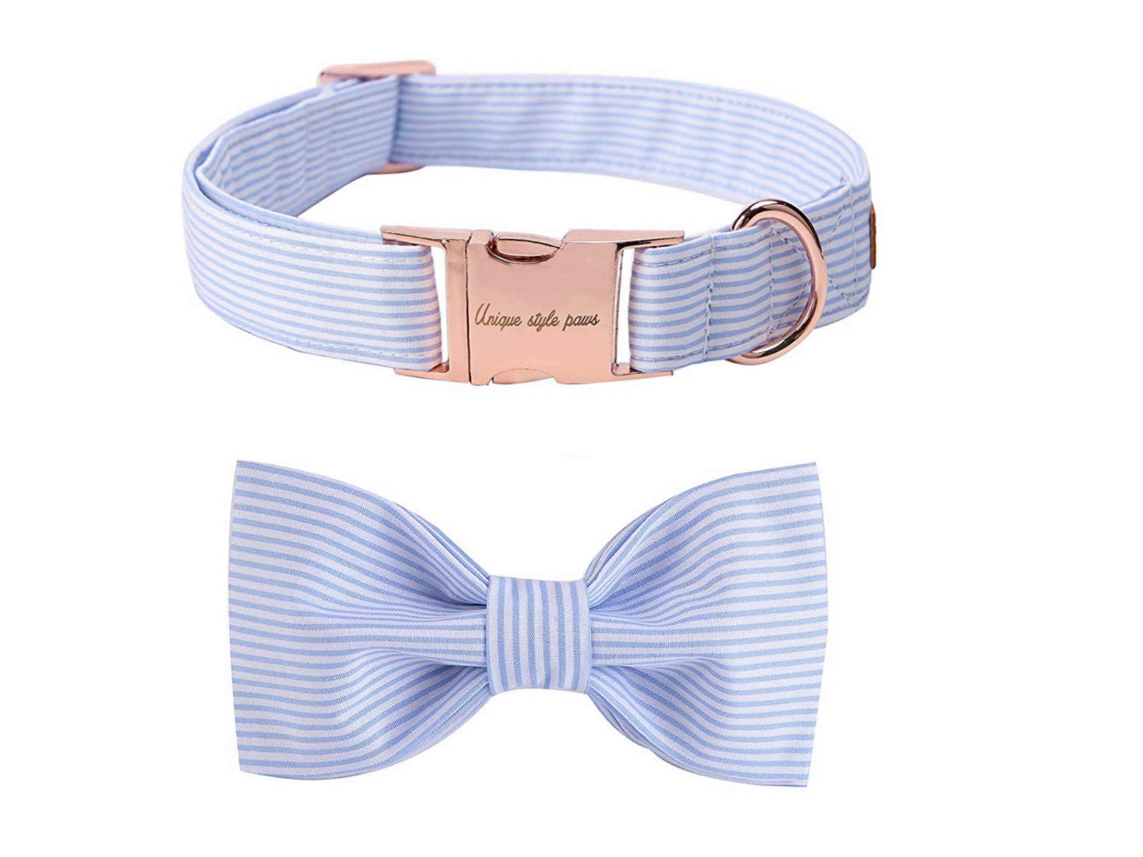 Unique Style Paws Dog Collar Bow Tie Collar Adjustable Collars or Dog Leads for Dogs and Cats Small Medium Large