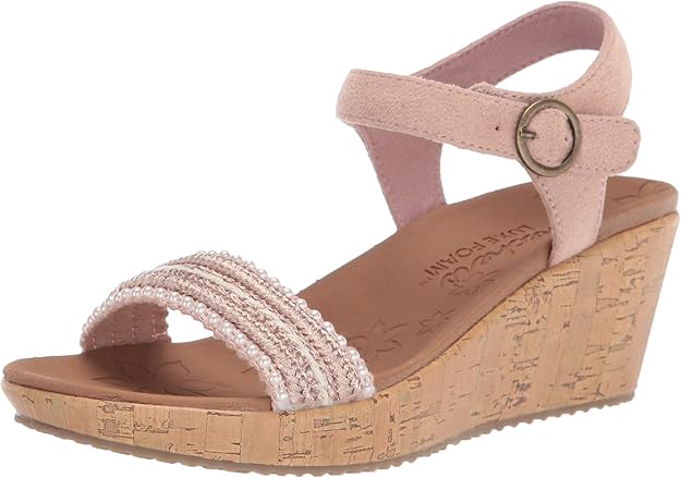 Amazon.com | Skechers Cali Women's Rumble On - Camp Glam Wedge Sandal | Platforms & Wedges