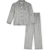 Sleep On It Boys Pajama Set 2 Piece Button Front Kids Pajama Coat Set for Boys