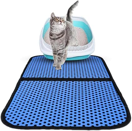 Litiere En Nid D Abeille Pour Chat Resistant A L Humidite Tapis De Protection Anti Urines Impermeable Pieges A Litiere En Boite Et Chats Controle De La Dispersion Tapis Faciles A Nettoyer Amazon Fr Cuisine