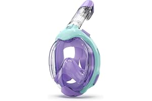 G2RISE Snorkel Set Kids Full Face Snorkeling Mask, Masque de plongée Enfant, 180 Degree Panoramic View, Anti-Fog &Anti-Leak