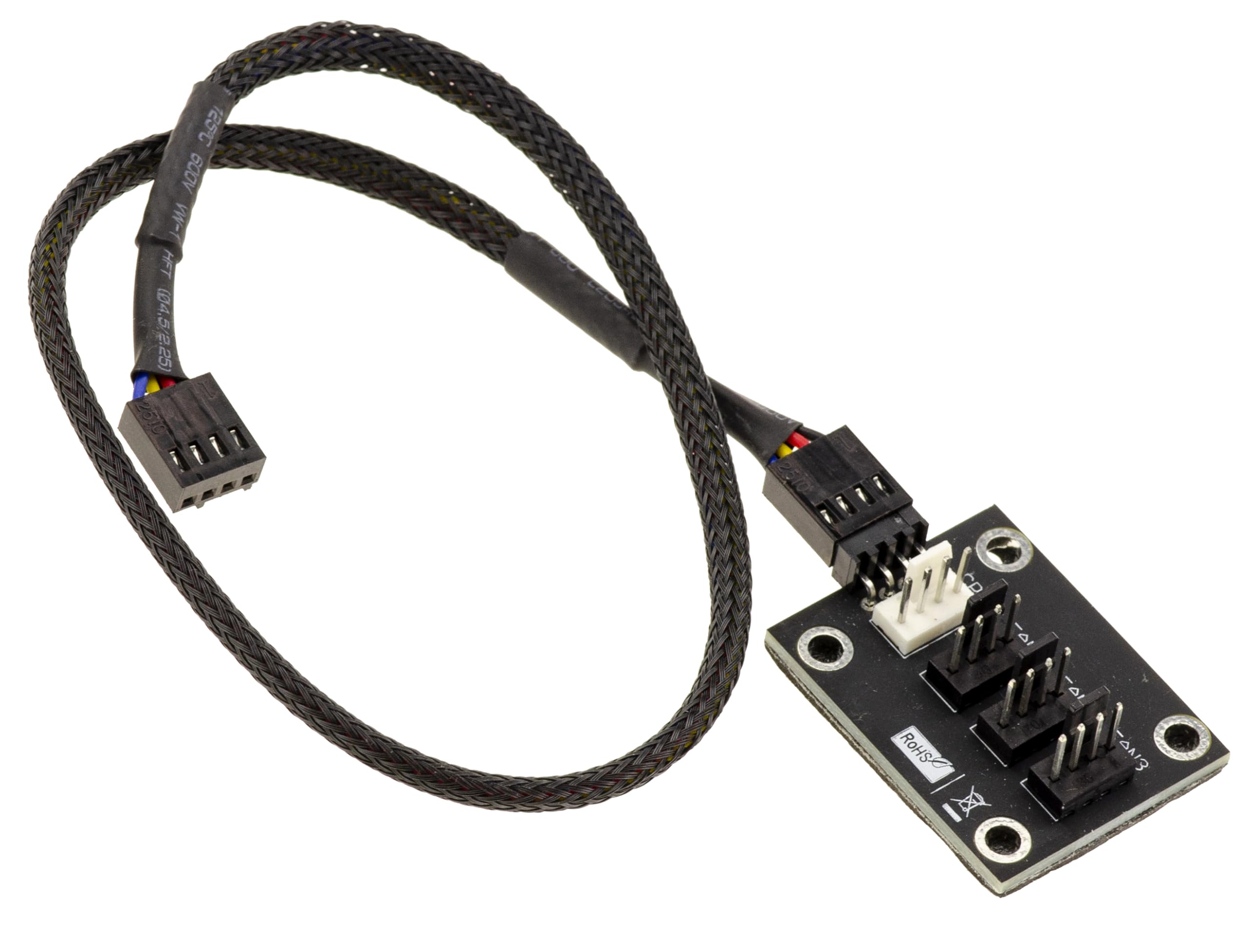 KALEA-INFORMATIQUE Splitter-type fan splitter, CPU FAN compatible, 40 cm cable. Duplicates 1 to 4