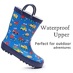 LANCDON Toddler Rain Boots for Boys and Girls