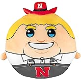Bleacher Creatures Sleep Squad Nebraska Huskers Herbie 12" Mascot Kiri Cloud Plushie - Official Collegiate Plush