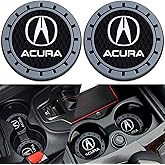 Car Cup Holder Coaster for Acura,Silicone Cupholder Coaster,Car Interior Accessories,2.76 Inch 2 Pieces(Grey)