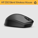 HP 280 Silent Wireless Mouse Blue 1600 DPI 2.4GHz USB Dongle Included view 4
