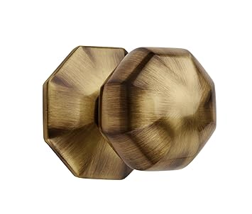 Hobknobs Octagonal Antique Brass Cabinet Drawers Wardrobe Kitchen