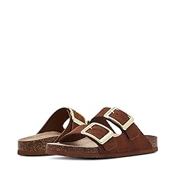 Madden Girl Women's Bodiee Slide Sandal, Chestnut