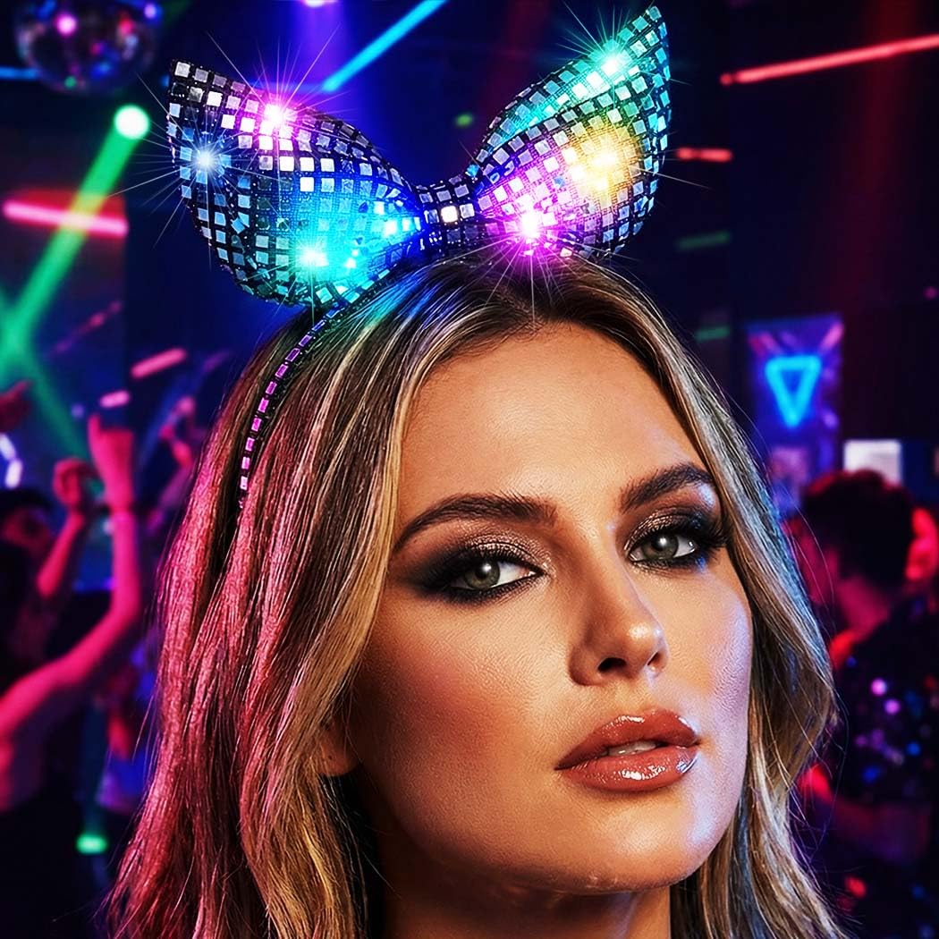 Reaky Headband Bowknot Hairband Black Hair Hoops Party Headbands Festival Costume Hair Accessories for Women