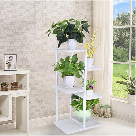 White 6 Layer Metal Plant Stand Indoor And Outdoor Flower Pot Decoration Display Stand Balcony Decoration Flower Pot Stand Home Decor Home Urbytus Com