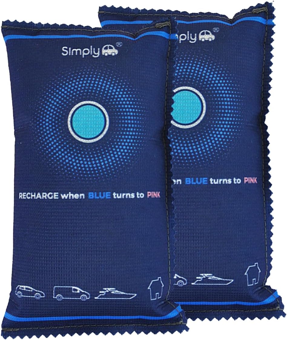 Simply Auto DEH004 2 Pack Reusable Car Dehumidifier 350g Microwaveable