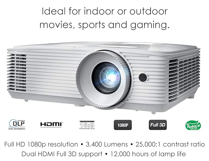 Optoma 奥图码 HD27E 1080P全高清 家庭影院3D家用投影机 6.7折9史低 海淘转运到手约￥3074