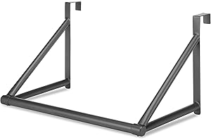 Whitmor Door Closet Rod, Gunmetal