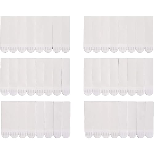 60 Pieces Medium Refill Strips Works with Command Hooks Heavy Duty, Adhesive Strips Damage Free Frame Picture Hanging Replacement Strips for Indoor Hooks Caddies (Medium)