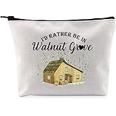 G2TUP TV Show Inspired Gift I’d Rather Be In W Makeup Bag Book Fan Cosmetic Bag Novel Book Gift Zipper Travel Bag