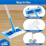 wlich 80 Count Dry Sweeping Cloths Compatible with Flash Sweeper Mop Refills view 5