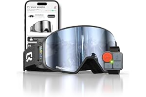 SKIWARRIOR Multifunctional Smart Bluetooth Ski Goggles with Walkie-Talkie, Anti-Fog Zeiss Lens, Music & Call Function