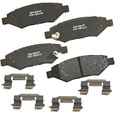 Bendix Premium SBC1337 Ceramic Rear Brake Pads for Cadillac CTS 2014-2008, SRX 2016-2010, Chevrolet Camaro 2015-2010, Saab 9-4X 2011