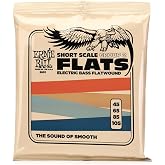 Ernie Ball Flatwound Group 2 Short Scale Electric Bass Strings 45-105 Gauge