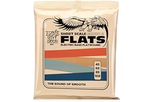 Ernie Ball Short Scale Flatwound Group 2 Electric Bass Strings - 45-105 Gauge